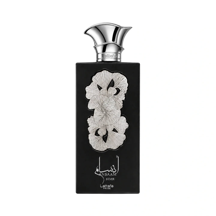 Frasco de Ansaam Silver Lattafa Eau de Parfum Unisex